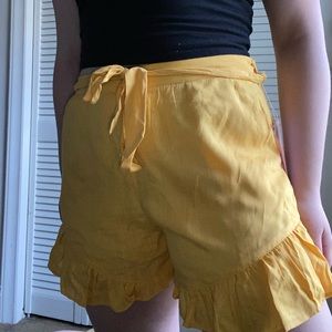 Yellow shorts